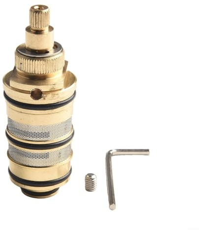 Cartuccia termostatica di ricambio in ottone per miscelatore doccia Triton Capella, kit di riparazione per barra della valvola del miscelatore della doccia, anima in metallo dorato con design