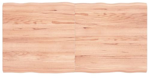 Frdhee Piano da cucina, piano di lavoro, tavolo da lavoro, 120 x 60 x (2 – 4) cm, in legno massello trattato, per tavolo, cucina, tavolo da ufficio e molto altro ancora
