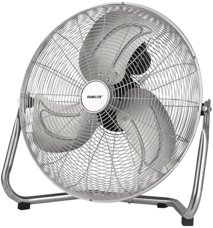 Fanelite - Ventilateur de table/sol HF-45C - Diamètre 45 cm - 3 vitesses - Angle d’inclinaison réglable - Professionnel