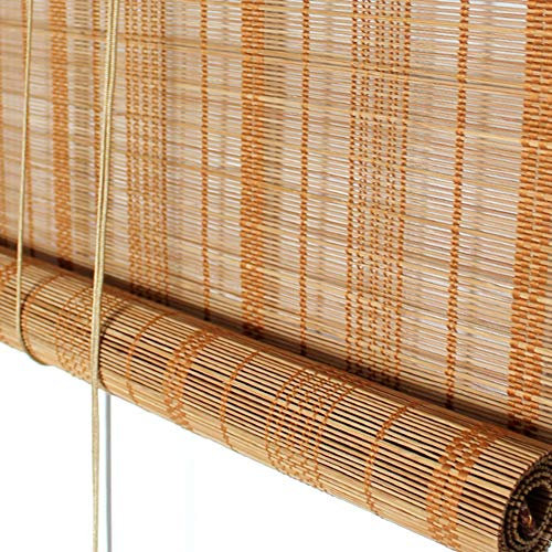 Bambusrollo Outdoor Roll Up Shades Roller Shade Blind Große Sonnenschutz Privacy Screen Porch Deck Balkon Pergola Trellis Carport, 60cm / 80cm / 100cm / 120cm / 140cm Breite (Size : W 140×H 180cm)