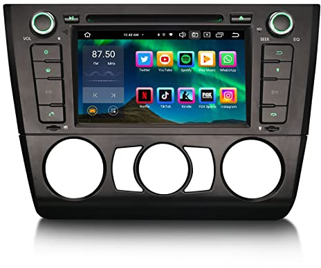 8 Core Android 13 Autoradio pour BMW Série 1 E81 E82 E88 7 Pouces Support GPS Sat Nav Carplay Android Auto Bluetooth A2DP WiFi 4G Dab + RDS Mirror Link TPMS SWC 4 Go de RAM + 64 Go de ROM