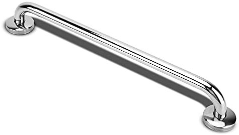 Intirilife Handtuchhalter aus Edelstahl Hochglanzpoliert - Länge 100cm und 19mm Stangendurchmesser zum Bohren - Handtuchstange Badetuchhalter Handtuch Halter Bad Sauna Küche, Wandmontage