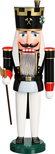 Seiffener Volkskunst Erzgebirgskunst Nussknacker Bergakademist 38 cm Erzgebirge