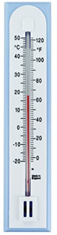 Accurate Room Thermometer For Use As Room Temperature Thermometer In The Home Office Garden or Greenhouse Easily Wall Mounted (Light Blue)