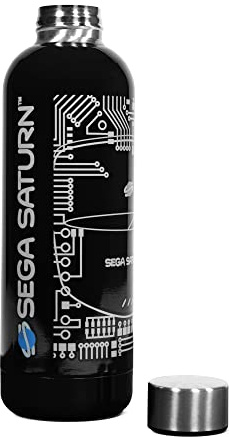numskull SEGA Saturn NS2896 Vattenflaska, Svart, 500 ml