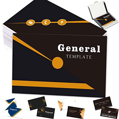 Visitenkarten Personalisiert 100/500/1000 Stück individuell mit Logo-Text QR-Code individuelle allgemeine Karten für kleine Unternehmen 8,9 x 5,1 cm wasserfest doppelseitiger Druck
