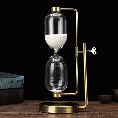 Clessidra decorativa da 60 minuti, clessidra grande, orologio con sabbia, 1 ora di vetro, clessidra, per regali, matrimonio, casa, scrivania, ufficio