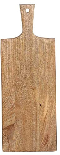 Casa Moro Servierbrett Holz 52 cm lang mit Griff massiv Schneidebrett mit Griff | Servierplatte Käse-Brett Tapas-Brett rustikal | Designer Küchenbrett zum Aufhängen SB52
