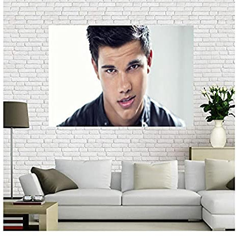 Poster Taylor Lautner Schauspieler Modell Poster Porträt Bilder Poster Und Drucke Kunst Wand Leinwand Malerei Home Decor 50X70Cm Kein Rahmen