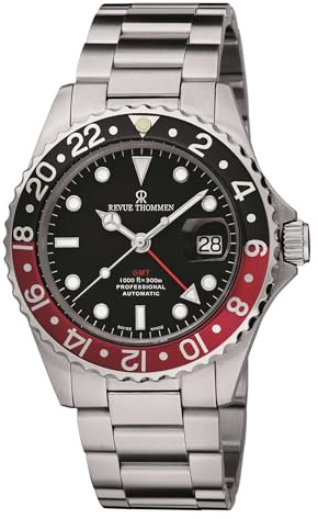 Revue Thommen Herren Armbanduhr Automatik Taucheruhr GMT 17572.2136