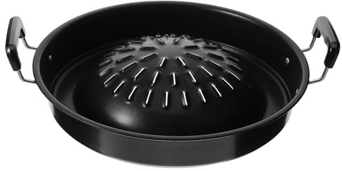 HOLIDYOYO Poêle à Barbecue Coréenne Inoxydable Multifonctionnelle Portable Pour Camping Et Cuisine Idéale Pour Viande Poisson Légumes Et Plus
