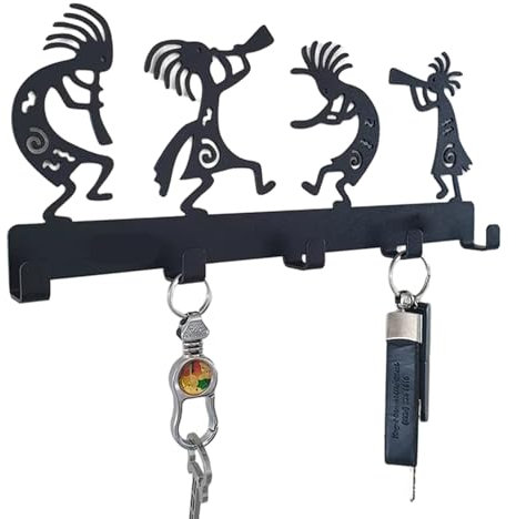 Sinfonieorchester-Schlüsselhalter, Schlüsselaufh?nger, Selbstklebende Rückwand-Schlüsselhaken, Tür-Rückhaken-Garderobe, Dekorativer Schlüsselhaken aus Metall, Wandgarderobe für (2)