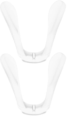 ECSiNG 2 Pièces en Forme de U Lunettes Plaquettes Nasales Anti-dérapant Silicone Lunettes Pont en Caoutchouc Sangle de Selle Enfichable Lunettes Nez Pièce de Remplacement Transparent