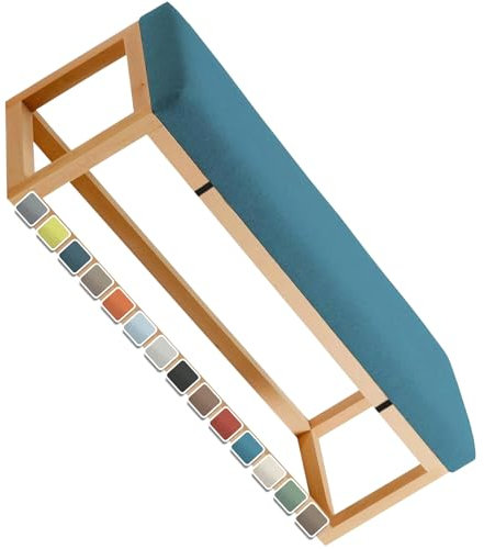 MCNDSI Outdoor Bankauflage Stuhlkissen Bankkissen 5CM Dicke Gartenbankauflage Waschbar rutschfeste Bank Sitzauflage(#11,90x50x5cm)