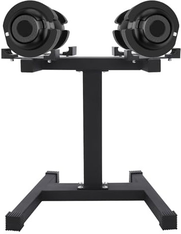 Hantelständer, A-Frame Kurzhantel Rack, 5-Tier Stahl Hantelregal, Kurzhantel Ständer für Privathaushalten, Fitnessstudios, Schulen, Kraftsportveranstaltungen, Max. Belastbarkeit: 100kg (Schwarz)