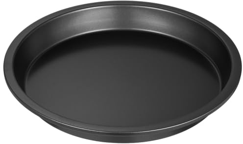 DOITOOL Runde Pizzapfanne 8 Zoll Antihaftbeschichtet Karbonstahl Backform Für Pizza Kuchen Und Gebäck Hitzebeständig Robust Für Küche Und Gastronomie