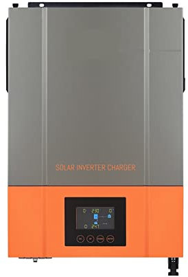Régulateur de Charge Solaire, Onduleur solaire hybride 6.2KW Inverseur à onde sinusoïdale pure 48V 230VAC Entrée PV Max 500vdc MPPT 120A Support de contrôleur solaire Li pour l'industrie, la maison(6.