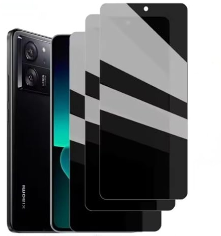 3 Piezas Protector de Pantalla de Privacidad para Redmi Note 10/Note 10S, Xiaomi POCO M5s-6.43, Anti Espía Protectora Película de Cristal Vidrio Templado - 9H Dureza, Anti Arañazo, Sin Burbujas