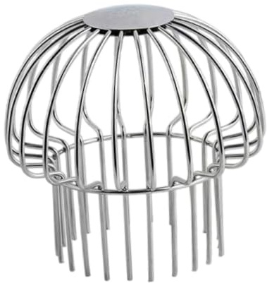 ＡＷＨＡＯ Grille de Protection pour Gouttière, Protection de Gouttière en Acier Inoxydable, Filtre de Descente, Maille Serrée Anti-Débris, Couvercle de Drainage pour Toit et Balcon, 100mm à 110mm