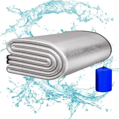 Campingmatten Zum Schlafen, Isomatte Camping,Campingmatten Zum Schlafen, Strandmatratzenauflage Aus Aluminiumfolie,Feuchtigkeitsbeständige Unterlage Für Den Außenbereich, wasserdichte Und Isolierende