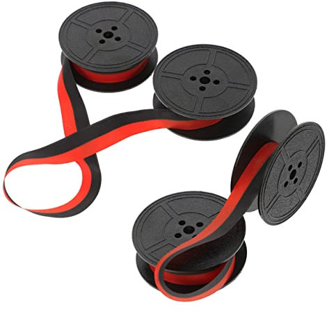 Sewroro Schreibmaschinenband Nylon Doppelpack Schwarz/rot Verschleißfest Klarer Druck Universell Kompatibel Für Manuelle Schreibmaschinen Bürogebrauch