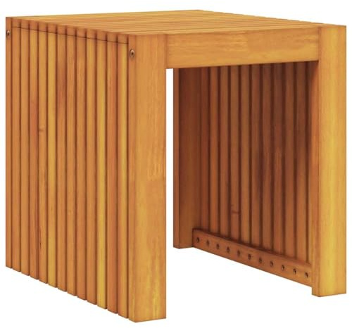 vidaXL Beistelltisch Öl-Natur 43 x 36 x 40 cm Massivholz Teak | Robuste Bauweise für langanhaltende Nutzung, Aus hochwertigem massivem Teakholz für Stabilität, Geölte Oberfläche,