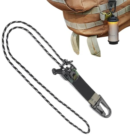 Kustimantu Cuerda para Exteriores, Cable Elástico De Sujeción con Longitud Ajustable, Cuerda Multiusos para Camping De Montaje Rápido, Portátil para Jardín Interior Y Exterior