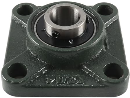 Orivin Cuscinetto a flangia quadrata con alloggiamento UCF 204 Cuscinetto a sfere UC204 per albero alloggiamento da 30 mm Cuscinetti a sfere in acciaio F204 per applicazioni industriali
