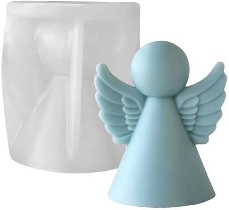 TheStriven Kerzengießform Silikon Engel Form Kerzen Silikonform 3D Engel Gießform DIY 3D Engel Form Seife Handgemachte Gießform für Kerze, Seife, Thanksgiving