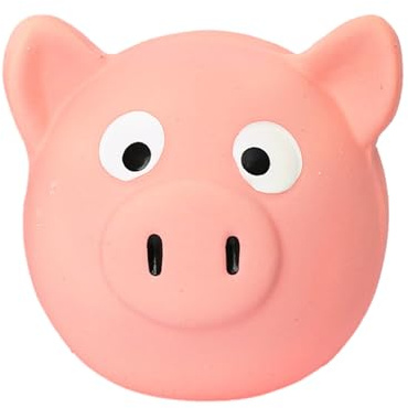 Générique grinçants pour Chiens – sensoriels Amusants et grinçants | Sucette Mini modèle Cochon à Boule grinçante - Boules en Latex Mignonnes et Amusantes pour Grands Chiens avec grincement de LAN