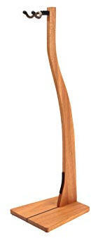 Zither Wooden Guitar Stand - Handcrafted Solid Mahogany Wood Floor Stands Best for Acoustic, Electric and Classical Guitars, Made in USA