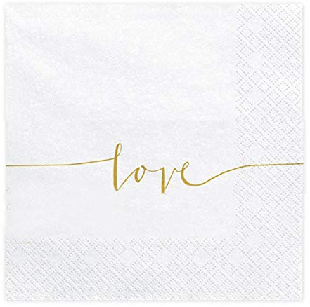 Party Deco SP33-22 Love Servietten 33 x 33 cm 1 Packung 20 Stück