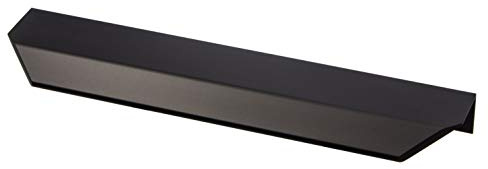 Gedotec Schrankgriff Aluminium Möbelgriff Küche Griffleiste Antik schwarz matt - Vann | Schubladen-Griff Vintage zum Schrauben | Küchengriff für Schranktüren | 1 Stück - Design Profilgriff BA 128 mm