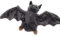 Onwomania Peluche de Peluche de Tela Animal murciélago Negro marrón imán 19 cm