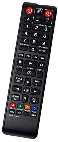 ALLIMITY AK59-00149A Remplacement de la télécommande pour Samsung Blu-Ray Disc Player BD-F5500 BD-FM57C BD-FM51 BD-ES6000 BD-ES5300 BD-ES5000 BD-E6100 BD-E5900 BD-E5500 BD-E5300 BD-E5200
