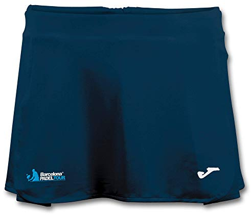 Barcelona Padel Tour - Falda Pantalón Joma con Cintura Elástica y Cordón Ajustable para Máximo Confort en la Práctica Deportiva - Ropa de Deporte para Mujeres Azul Marino M
