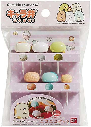 Bandai Sumikko Gurashi Bento Nico Nico Pick 6 Stück