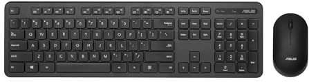 ASUS Wireless Keyboard and Mouse Set CW100 Black Copilot+