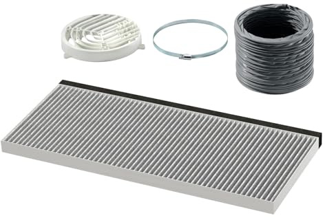 Bosch DWZ2IT1I4 - Accesorios para Campanas extractoras, Kit de recirculación estándar de Aire Limpio (4 Piezas), Fabricado en Alemania