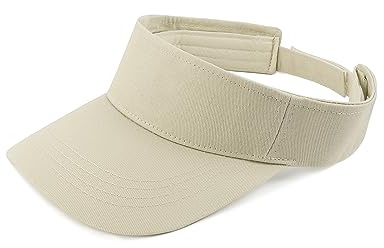 Zylioo XXL Visor Cap für Großen Kopf,Sun Visier Kappe,Sport Sonnenschutz Visor Schirmkappe mit Klettverschluss Größe 62cm