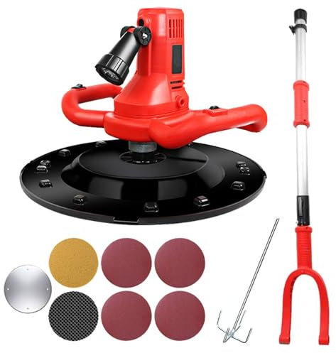 MFYDPP Máquina de Pulido de Suavizado de Pared con Varilla de extensión 1680W Cemento eléctrico Cemento Mortero Handal Handal Cemento Mortero Mortero Herramienta de Yeso