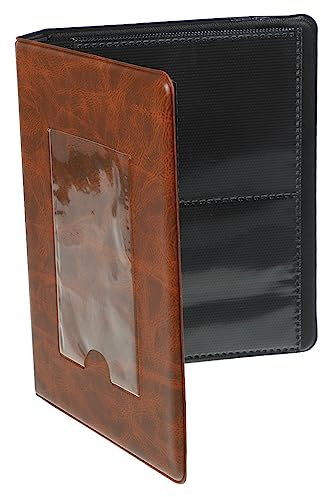 Fotohülle Fotoalbum für 3-zoll Bilder und Kinokarten Braun Pvc