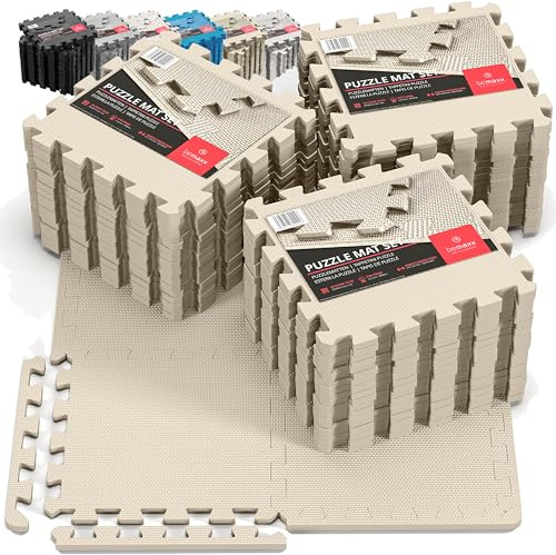 bemaxx Bodenschutzmatte Fitness - Sportmatte Fitnessmatte Gymnastikmatte Puzzlematte Yogamatte Turnmatte Trainingsmatte Spielmatte Fallschutzmatte Laufbandmatte - Gym Workout Pool Garage - 3er Set
