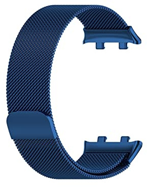 FFHDJL Milanese Watchbänder Für Oppo Uhr 41mm 42mm 46mm Gurt Metallschleife Fine Mesh Watch Strap Ersatz Milanese Magnetarmband(Blue,For oppo watch2 46mm)