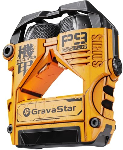 GravaStar Sirius Plus Bluetooth Kopfhörer, ANC Kopfhörer Kabellos Bluetooth 5.3, In Ear Kopfhörer mit 4 ENC Noise Cancelling Mic, 28H Tiefer Bass, IPX4 für Sport/Arbeit, Anpassungs App für iOS/Android