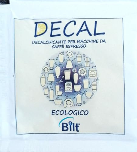 BILT DECAL, Decalcificante Ecologico Universale per Macchine da Caffè, 100% Acido Citrico di Qualità Alimentare, Anticalcare per Acqua, 12 bustine da 30g - Anche per Bollitore, Made in Italy