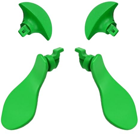 4PCS Metal Back Paddles for PS5 DualSense Edge Controller,Rear Paddles Replacement Interchangable Grip Parts for PS5 DualSense Edge Wireless Controller(Green) [video game]