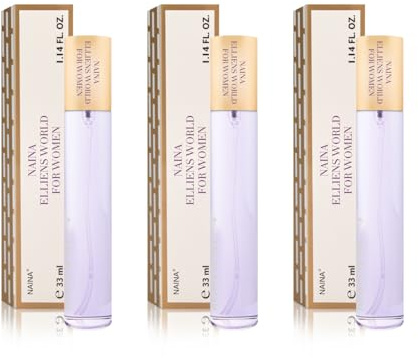 NAINA Damenparfüm Set Elliens World For Women 3x 33ml – Inspirierte Parfüm Damen – Parfümfläschchen Spray, Flakon Eau de Parfum – Einzigartiger Duft und Dufterlebnisse - Damendüfte Satz mit drei 33ml
