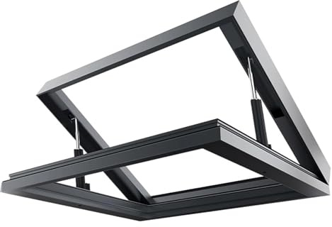 Lucarne Fenêtre De Toit For Maison Avec Puits De Lumière, Fenêtre De Puits D'éclairage Souterrain Avec Double Vitrage, Cadre En Alliage D'aluminium, Trappe D'accès Sécurisée For Véranda(130x60cm)