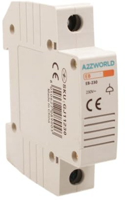 Suoneria DIN 220-240V 5W, Campanello Elettrico da Quadro, 1 Modulo DIN, Montaggio su Guida DIN 35mm, per Segnalazione Acustica Impianti Elettrici